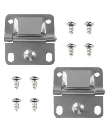 Cooler Stainless Steel Hinge Replacement for Coleman Camping Coolers Accessories 5235 5250 5286b 6262 6270, Ice Chest Stainless Steel Hinges (Set of 2)