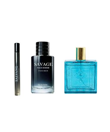 Savage Pour Home & Lion Versatile Cologne for Men + Salvang Travel Spray of 35ml Eau De Toilette Natural Spray Savage & Lion Versatile Parfum 3.4oz Fl Oz/100ml each (Pack of 3) - Buy Online on GoSupps.com