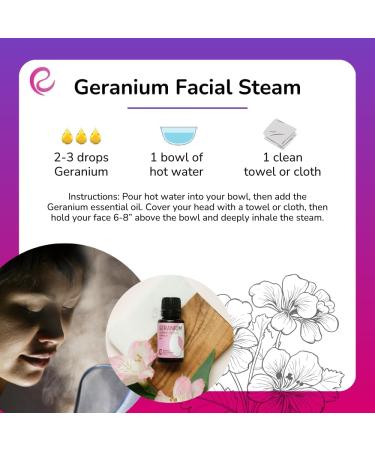 Rocky Mountain Oils Geranium Essential Oil - 100% Pure Aromatherapy Oil for Skin & Hair Care - 15ml - Buy Online on GoSupps.com