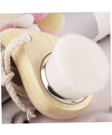 Facial Cleanser Brush with Wood Handle Cleansing Soft Bristle Face Care Clean Tool - Buy Online on GoSupps.com