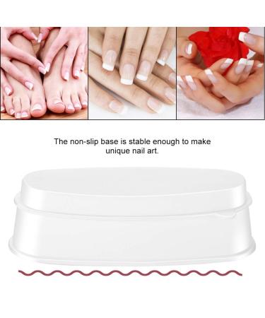 Dipping Powder Tray - Portable White Nail Dip Container for Manicure | Ideal for International Shipping - Buy Online on GoSupps.com