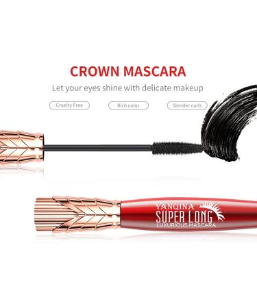 Waterproof Lash Mascara Long Curling Lengthening and Volumizing Mascara for Eyelash Extensions Waterproof Mascara Black - Buy Online on GoSupps.com