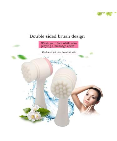 Somaer 2 in 1 Face Wash Brush for Deep Pore Exfoliation, Makeup Removal & Acne Treatment - Blue - Buy Online on GoSupps.com