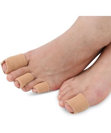 Toe Tubes Fabric Sleeve Protectors with Gel Lining - Prevent Corns, Calluses, Blisters, Hammertoes - 5 Pack Medium (3/4 Inch) - Men and Women - Buy Online on GoSupps.com