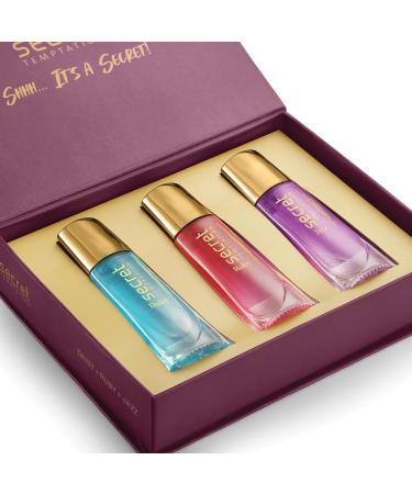 Secr'et Temptation Fragrance Gift Set With Ruby Daisy & Jazz Long Lasting Perfume Spray For Women Pack Of 3 (30ml Each) Luxury Perfume Floral Scent.