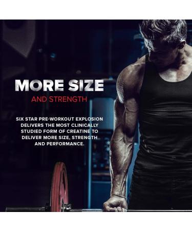 Six Star Pre-Workout Explosion Blue Raspberry (30 Servings) - Preworkout Energy Powder Supplement for Men & Women - Pre Workout Drink Mix with Creatine & Beta Alanine -Sports Nutrition Products Blue Raspberry 30 Servings (Pack of 1) - Buy Online on GoSupps.com