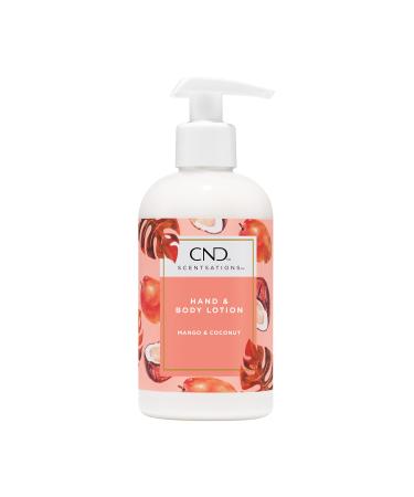 CND Scentsations Hydrating Hand & Body Lotion  Nice Scented Lotion for Dry Skin  Moisturizing Formula for Healthier  Softer Skin  8.3 Fl Oz Mango & Coconut