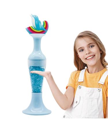 Fellflying Rhinestone Picker Tool | Rhinestone Dotting Gem Cartoon Tool - Wax Pencil with Crystal Beads Handle for Manicure Nail Art Decoration Nail Art Gem Crystal Pick up Tool dolphin blue