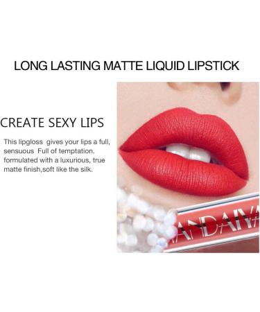 6-Piece Nude Matte Liquid Lipstick Set - Long-Lasting, Waterproof Lip Gloss Gift for Women (Set B) - Buy Online on GoSupps.com