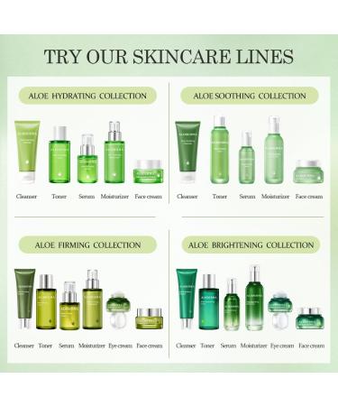 Aloderma Aloe Oil Controlling Set 3 pcs - Aloe Clearing Facial Gel Oil Controlling Cleanser Hydrating Cream - Buy Online on GoSupps.com