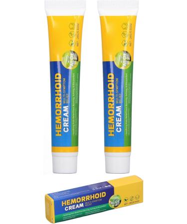 Hemorrhoid Care Cream Hemorrhoid Treating Cream Stop Itching Relieve Discomfort 2pcs Anti Inflammatory Fast Acting Easy to Use Promotes Healing Symptom Relief Organic Matter - Buy Online on GoSupps.com