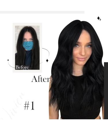 Vivien Clip-in Extensions | Real Remy Hair | Black 10-Inch 80g 7PCs | Premium Quality Clip-in Hair Extensions - Buy Online on GoSupps.com