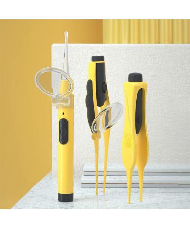 FRCOLOR 2pcs Ear Wax Removal Kit with LED | Ear Cleaning Tool Set | Yellow | 14x2x2cm - Buy Online on GoSupps.com