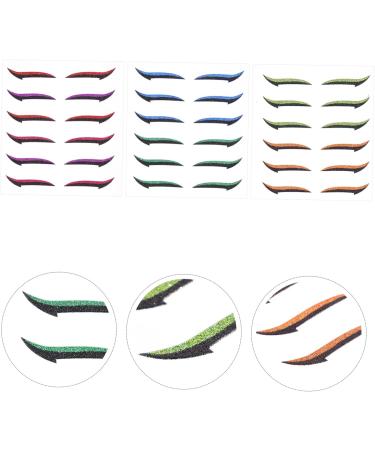 Beavorty 54 Pairs Anti Sweat Eyeliner Eyeshadow Adhesive Eye Line Sticker Adhesive Eyeliner Tape Prom Makeup 1 count (Pack of 1) As Shown 1x3pcs - Buy Online on GoSupps.com