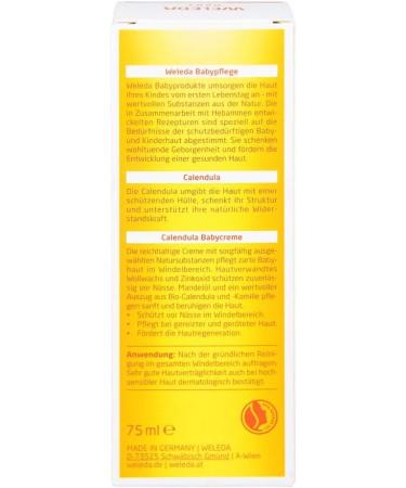 Weleda Baby Calendula Nappy Cream 75ml - Soothing Diaper Rash Relief - Buy Online on GoSupps.com
