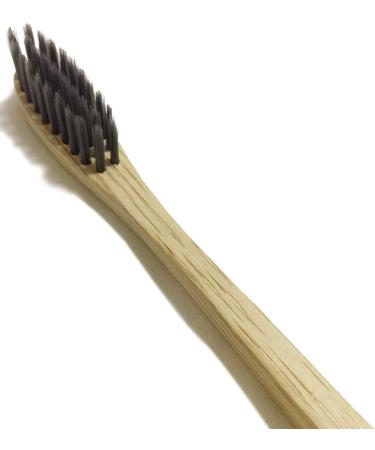 Brush Buddies Bamboo Charcoal Toothbrush - Natural Charcoal Bristles, Eco-Friendly, Human Powered - Buy Online on GoSupps.com