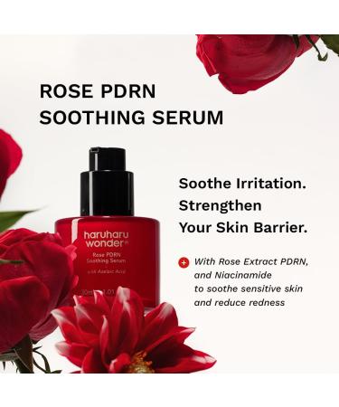 haruharu wonder Rose PDRN Soothing Serum with Azelaic Acid Redness Relief Barrier Repair Bulgarian Rose Lightweight Formula for Sensitive Skin Fragrance Free Korean Skincare Vegan 1.01 fl.oz - Buy Online on GoSupps.com
