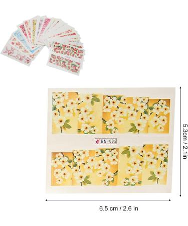 Nail Decals Nail Sticker Safe Eco Friendly Vivid Beautiful for Women Girls for Nail Salon for Birthday Party for Dating Gathering - Buy Online on GoSupps.com