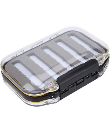 Spyminnpoo Flyfish Box - Double-Sided Plastic Fly Fishing Bait Holder Case with Foam - Vest Black Type A Zigzag - Buy Online on GoSupps.com