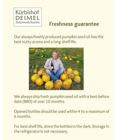Kürbishof DEIMEL Original Styrian Pumpkin Seed Oil - Oil cans - modern & stylish - 1000ml - Buy Online on GoSupps.com