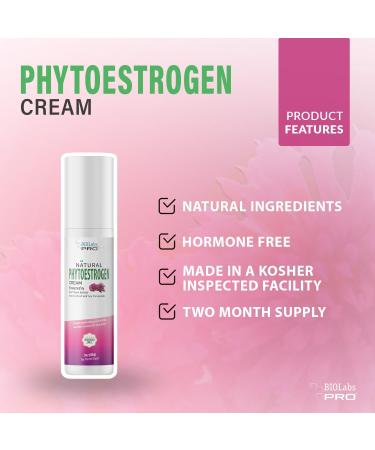 BIOLabs PRO Phytoestrogen Cream - Natural Menopause Relief Hormone-Free Plant-Based 3oz - Alternative to Estrogen & Progesterone Cream - Buy Online on GoSupps.com