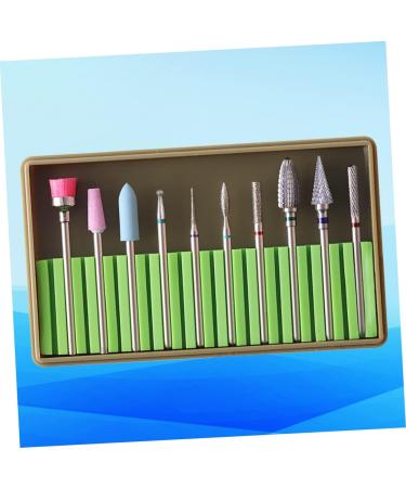 minkissy 2 Sets Nail Polish Tools Nail Art Tool Nail Supplies Kit Tungsten Carbide Nail Drill Electric Nail Filer Nail File Electric Nail Drill Bits Nail Drill Tool Grinding Head Remover 5x1cmx2pcs Greenx2pcs - Buy Online on GoSupps.com