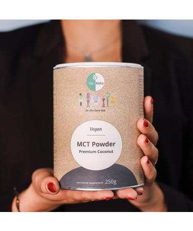 GO-Keto MCT Powder 250g - Premium C8/C10 Coconut Oil Powder for Keto Diet Vegan & Non-GMO - Perfect for Bulletproof Coffee & MCT Shakes - Buy Online on GoSupps.com