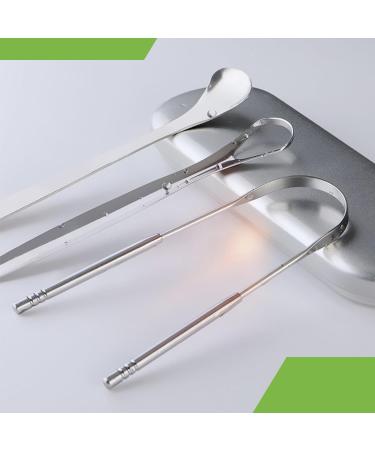 Stainless Steel Tongue Scraper - Effective Tongue Cleaner for Fresh Breath & Optimal Oral Hygiene - Improve Oral Health Worldwide - Buy Online on GoSupps.com
