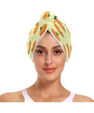 Juicy Peach Dry Hair Cap & Quick Drying Towel Set - Super Absorbent & Comfortable 2 Piece with Button Headband for Fast Hair Drying - Buy Online on GoSupps.com