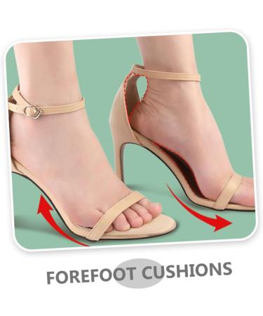 3 Pairs Girl Forefoot Cushions - Comfort Pads for High Heels | Metatarsal & Toe Cap Support - Buy Online on GoSupps.com