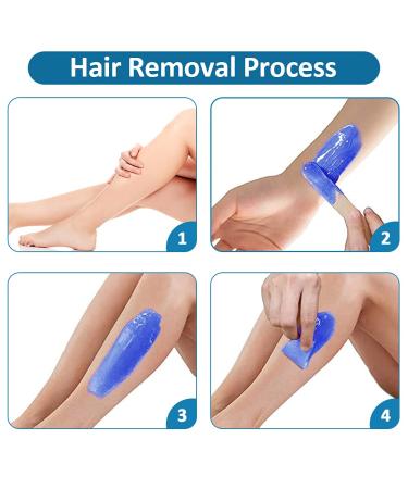 Hard Wax Beans Kit - 400g Wax Beads & 10 Applicator Sticks for Painless Hair Removal at Home | Ideal for Bikinizone Eyebrows & Brazilian Waxing - Buy Online on GoSupps.com