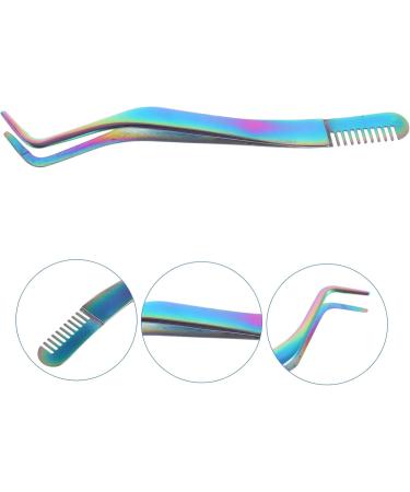 minkissy Eyelash Tweezers with Comb Eyelashes Tweezer Stamp Tweezers Ingrown Tweezers Science Tweezers Eyelash Tools Eyelash Tweezer Applicator Tool Lash Comb Eyelash Curler Stainless Steel - Buy Online on GoSupps.com