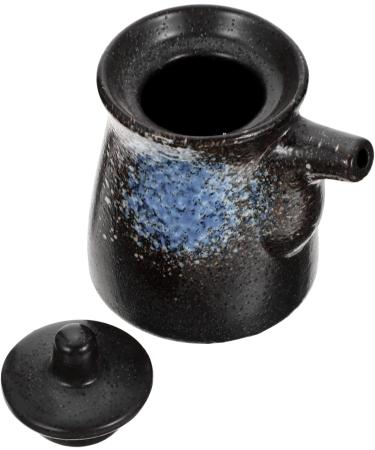 Zerodeko 3pcs Soy Sauce Pot Vinegar Pot Soya Sauce Dispenser Sauce Pan with Lid Salad Dressing Oil Cruet Salt Vinegar Container Maple Syrup Dispenser Seasoning Ceramics Bottle 10X8.5X7CMx3pcs Bluex3pcs - Buy Online on GoSupps.com