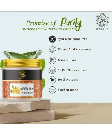 Buy Ayurvedic Underarm Cream (75g) - Lighten Dark Skin Brightens & Nourishes | 100% Natural Ayush Approved - Buy Online on GoSupps.com