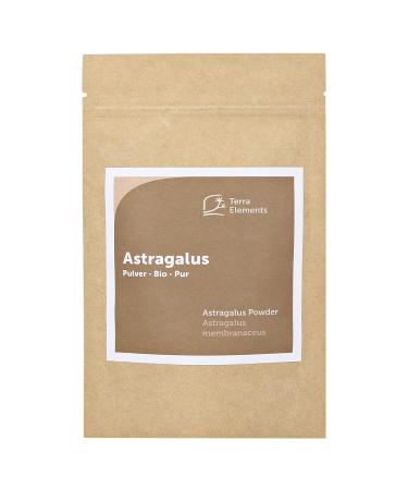 Terra Elements Organic Astragalus Powder 100 g I Astragalus membranaceus I Traganth I 100% pure I Vegan I Raw food