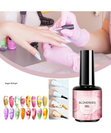 Acunny Blooming Gel Clear Gel UV LED for Distributing Effect Marble Natural Stone Watercolor Multifunctional Sculpture Nail Gel for DIY Nail Design Nail Carving Nail Modeling - Buy Online on GoSupps.com