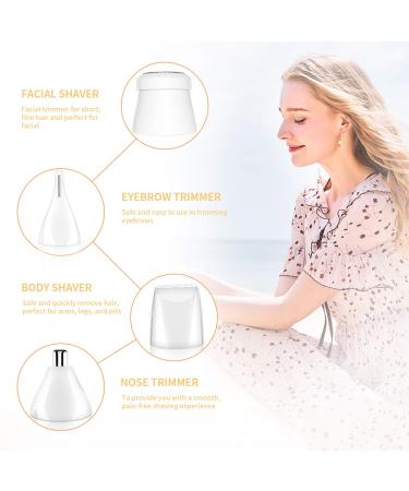 Veru ETERNITY Women Hair Trimmer 4 in 1 - Cordless USB Groomer for Body, Face, Nose, Ear, Eyebrow, Bikini Line - Rose Gold - Buy Online on GoSupps.com