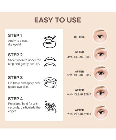 SILKDEMIS Professional Eyelid Tape - 400 Pcs of Invisible Double Eyelid Lifter Strips for Hooded Eyes (4mm 5mm 6mm 7mm) - Premium Quality eCommerce Shipping Worldwide - Buy Online on GoSupps.com