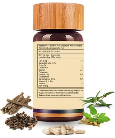 Smokesolve Herbal Lung Detox Supplement - 100% Vegan Respiratory Health with Yashtimadhu & Ashwagandha - Vegetarian Non-GMO - 80 Capsules - Buy Online on GoSupps.com