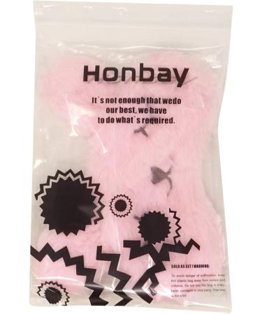 Honbay Plush Rabbit Sleeping Eye Mask for Girls - Cute Cartoon Animal Design (Pink) - Buy Online on GoSupps.com