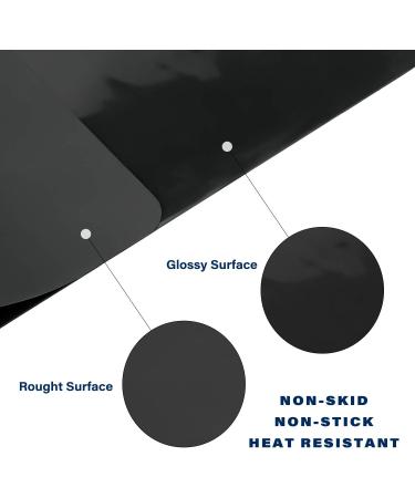Gartful Black Extra Large Silicone Mat 23.6 x 15.7 inches - Resin Casting Mold, Countertop Protector, Placemat Table Saver Pad - Nonstick & Nonskid - Reusable Craft Sheet - Buy Online on GoSupps.com