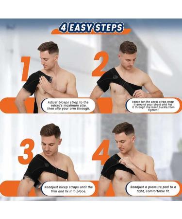 Dewedrt Compression Shoulder Brace Shoulder Support for Men and Women Shoulder Support Bandage for Shoulder - Buy Online on GoSupps.com