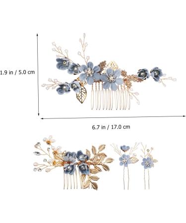 Angoily 4 Sets Bridal Headwear Hair Clips for Wedding Rhinestone Hair Comb Vintage Hair Accessories Hair Accessories for Women Hair Combs for Women Tiaras Side Combs Clothing Bride Pearl - Buy Online on GoSupps.com