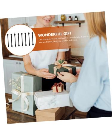 WOONEKY 25 Pcs Double Ended Eye Shadow Stick Lipstick Brush Tool Lip Balm Applicator Accessory Black Plastic - Buy Online on GoSupps.com