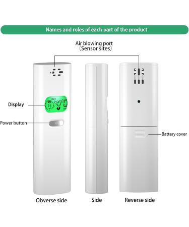 Portable Oral Odor Analyzer - Instant Halitosis Detection for Fresh Breath - White - Buy Online on GoSupps.com