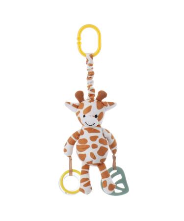 Apricot Lamb Baby Stroller or Car Seat Activity and Teething Toy  Features Plush Giraffe Character  Gentle Rattle Sound & Soft Teether  8.5 Inches