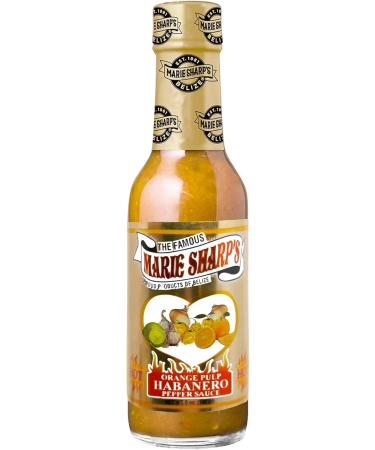 Marie Sharp's Orange Pulp Habanero Hot Sauce (5oz) - Buy Online on GoSupps.com