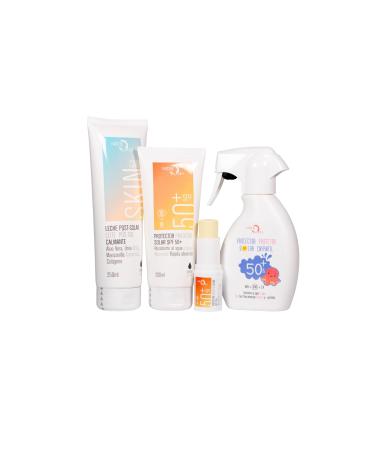 Noche Y Dia Family sun protection pack: sun cream 50+ adults 200ml sun cream 50+ children spray 200ml Alfer Sun 200ml and sun protection stick sensitive areas 50+13g. Night mark and
