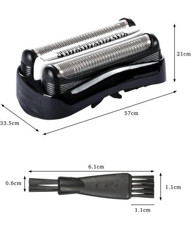 Clke Replacement Head for Braun Series 3 32B Men's Razor - Compatible with 300S 310S 3000S 3020S 3030S 3040S 3050CC 3090CC - Includes Double-End Brush - Buy Online on GoSupps.com