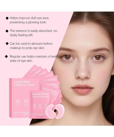 Patchs contour des yeux InstaLift PDRN & Collag ne patchs gel pour le contour des yeux soin claircissant et d congestionnant instantan pour les yeux fatigu s cernes et ridules 2pcs - Buy Online on GoSupps.com